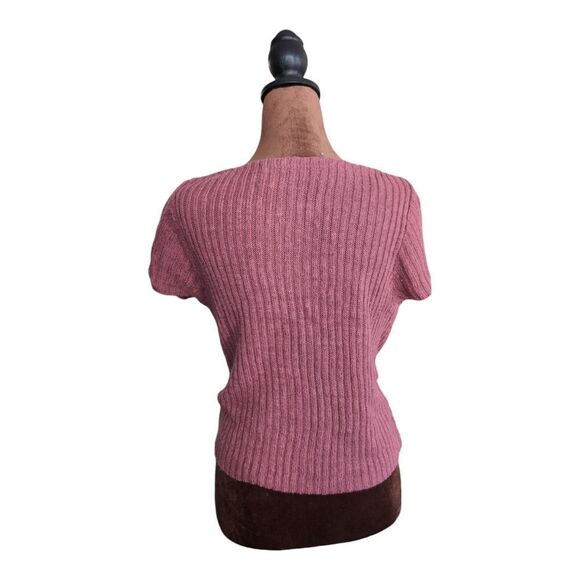 Free people berry Red 💯 linen faux wrap top size S - Picture 3 of 6